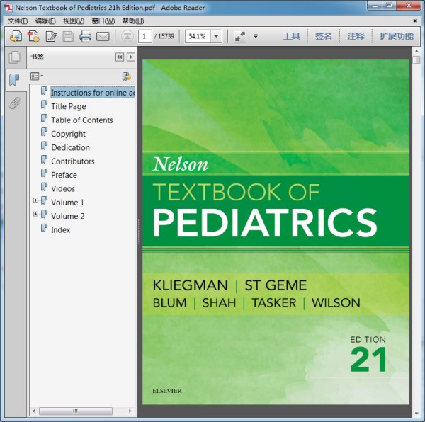 Nelson Textbook of Pediatrics 21h Edition