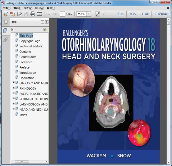 Ballenger"s Otorhinolaryngology Head and Neck Surgery 18th Edition