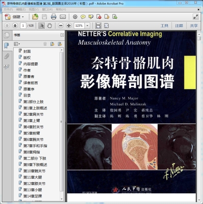 奈特骨骼肌肉影像解剖图谱 第2版