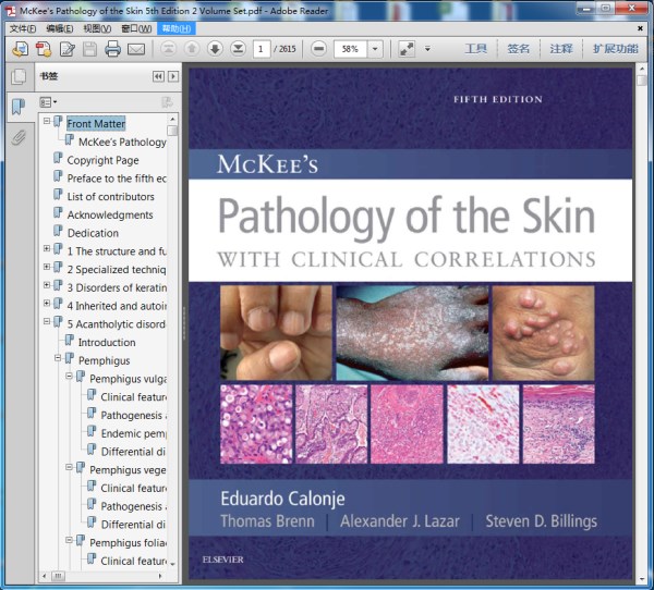 McKee"s Pathology of the Skin 5th Edition 2 Volume Set（麦基皮肤病理学 第五版）