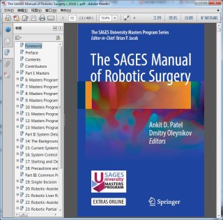 The SAGES Manual of Robotic Surgery