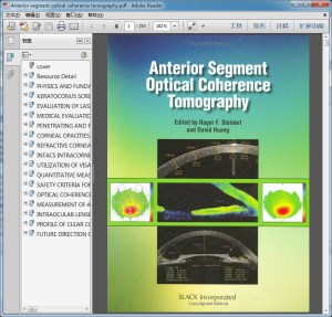 Anterior segment optical coherence tomography