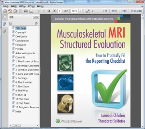 Musculoskeletal MRI Structured Evaluation