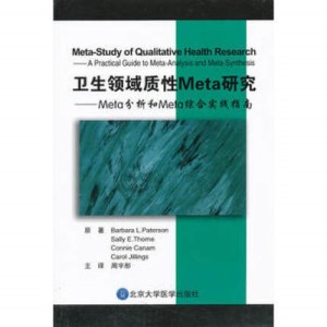 卫生领域质性Meta研究 Meta分析和Meta综合实践指南