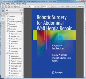 Robotic Surgery for Abdominal Wall Hernia Repair-A Manual of Best Practices