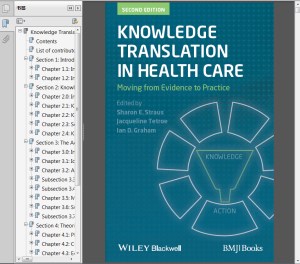 Knowledge Translation in Health Care Moving from Evidence to Practice 2nd Edition