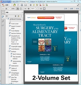 Shackelford"s Surgery of the Alimentary Tract 7E(2013)